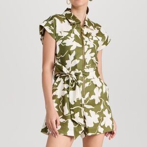 Tanya Taylor skye romper green floral